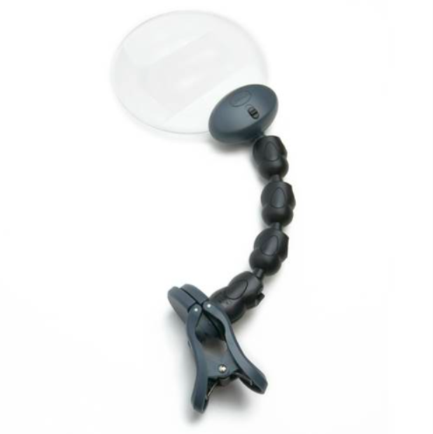Loupe mains libres avec bras flexible – précision broderie et tricot