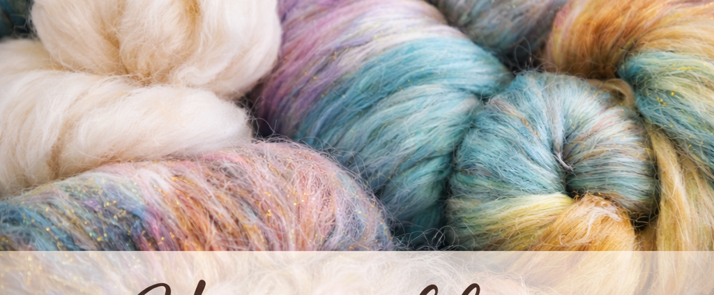 Fibres à filer colorées et texturées