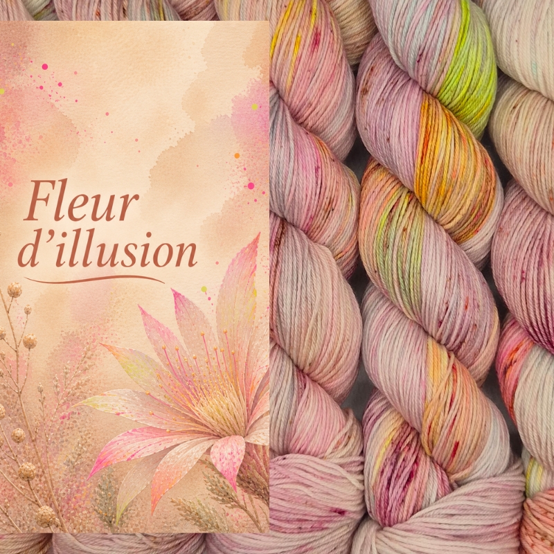 Gizeh socks 85/15 - Fleur d'illusion