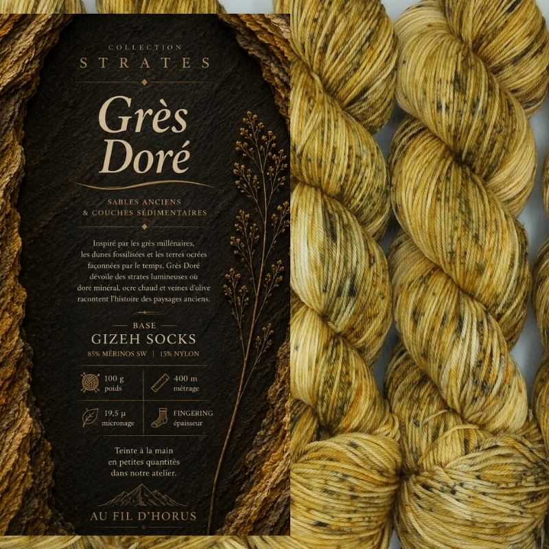 Gizeh socks 85/15 : Grés Doré