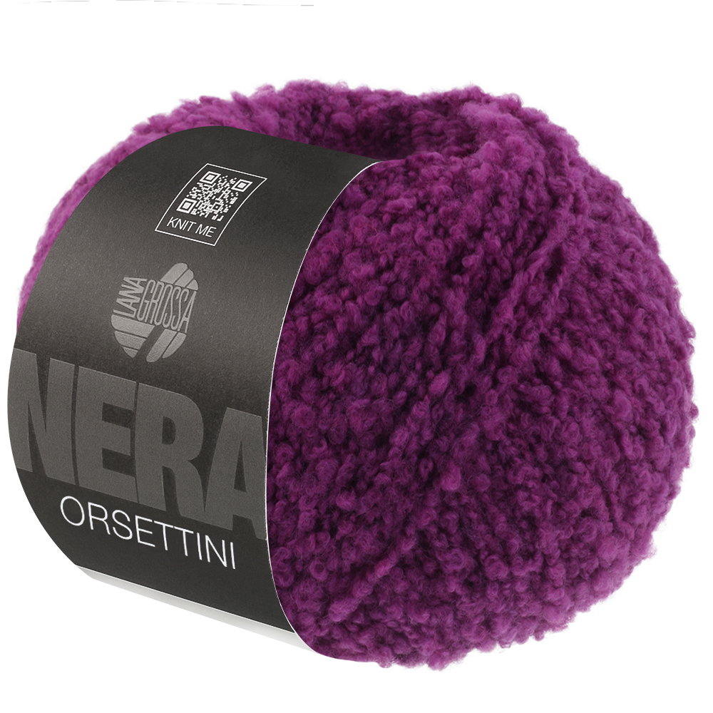 Lana Grossa Nera - Orsettini - Coloris 2 - Violet Prune