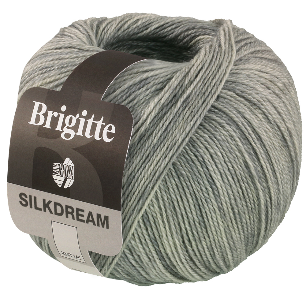 Brigitte Silkdream - Gris - coloris 15 - Lana Grossa